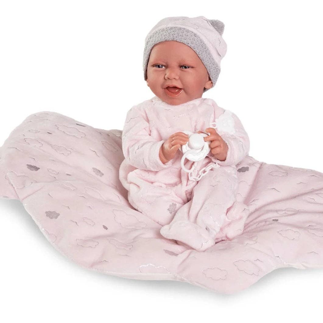 Poupée Antonio Juan Carla - corps souple avec coussin nuage 42 cm