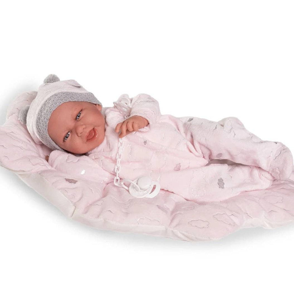 Poupée Antonio Juan Carla - corps souple avec coussin nuage 42 cm
