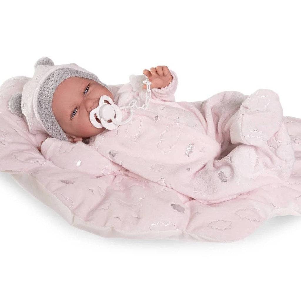 Poupée Antonio Juan Carla - corps souple avec coussin nuage 42 cm