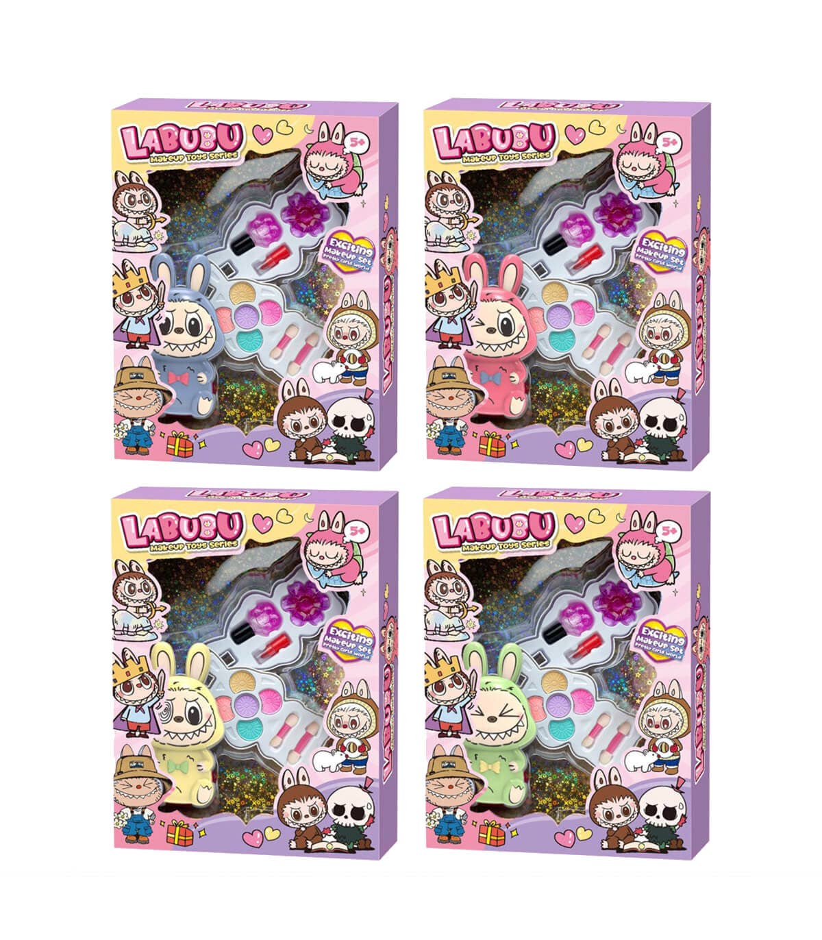 Coffret maquillage et vernis à ongles pour enfants dans une boîte Labubu