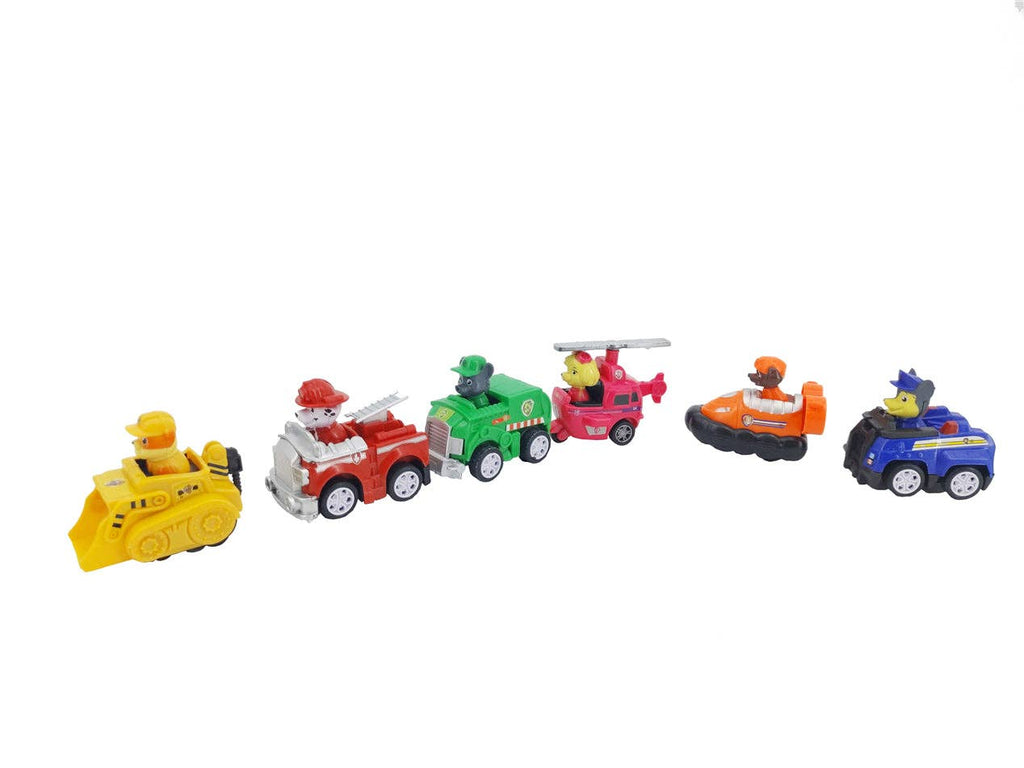 Pat' Patrouille, Coffret Cadeau Classique de 6 Véhicules en Plastique de Collection 15270