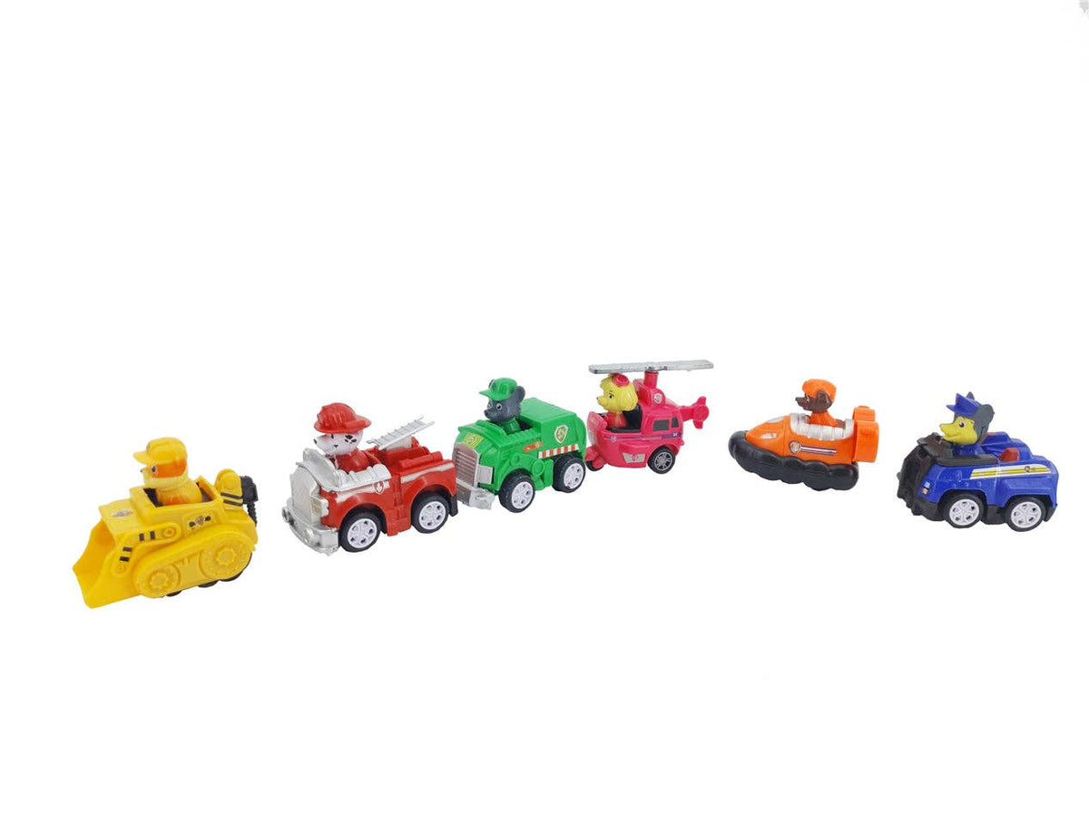 Pat' Patrouille, Coffret Cadeau Classique de 6 Véhicules en Plastique de Collection 15270